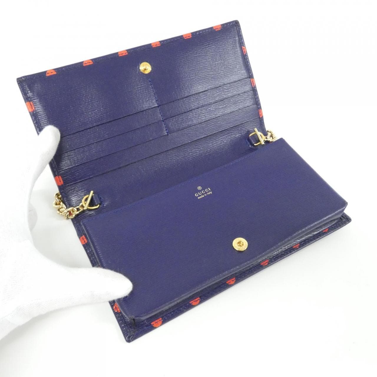 GUCCI 621892 1V4BG Wallet Leather