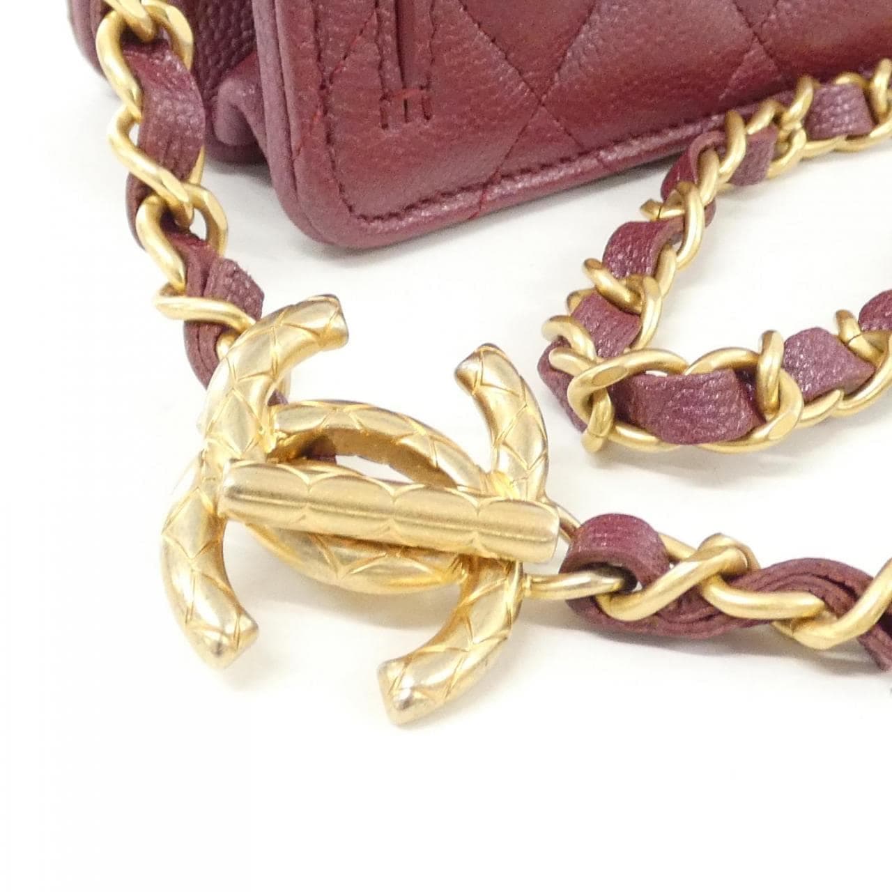 CHANEL Chanel 19 AP3480 Wallet Grained Calfskin