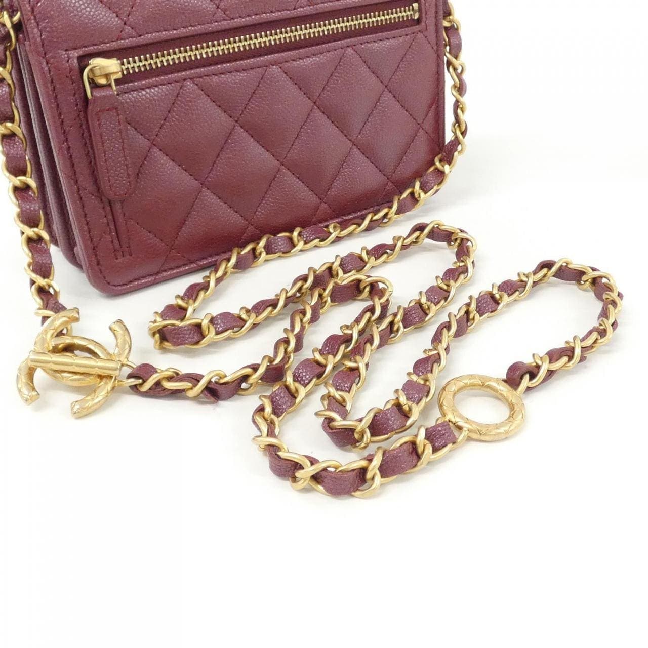 CHANEL Chanel 19 AP3480 Wallet Grained Calfskin