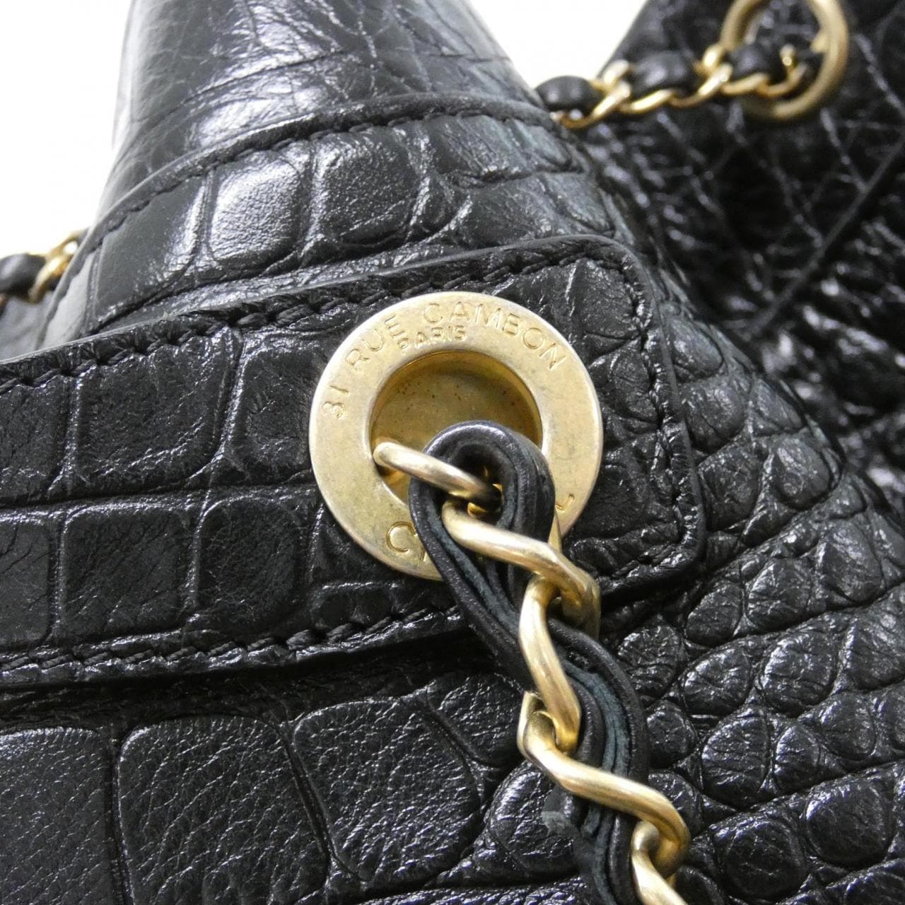 CHANEL AS0800 Backpack Crocodile