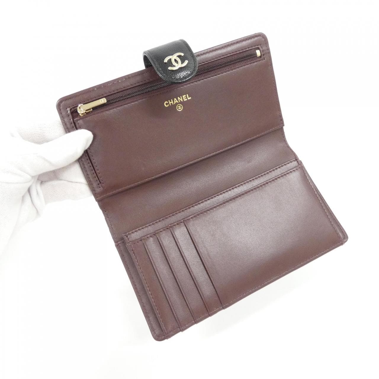 CHANEL Wallet Grained Calfskin