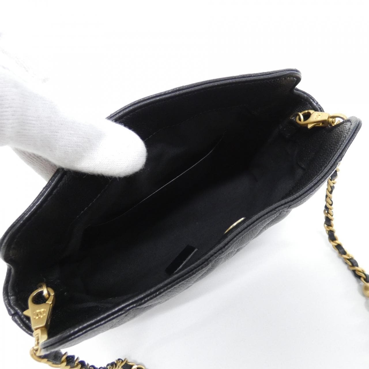 CHANEL AP4585 Wallet Grained Calfskin