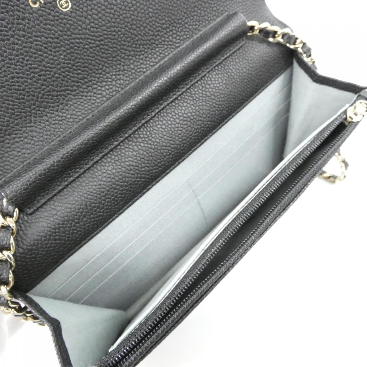 CHANEL 84410 Wallet Grained Calfskin