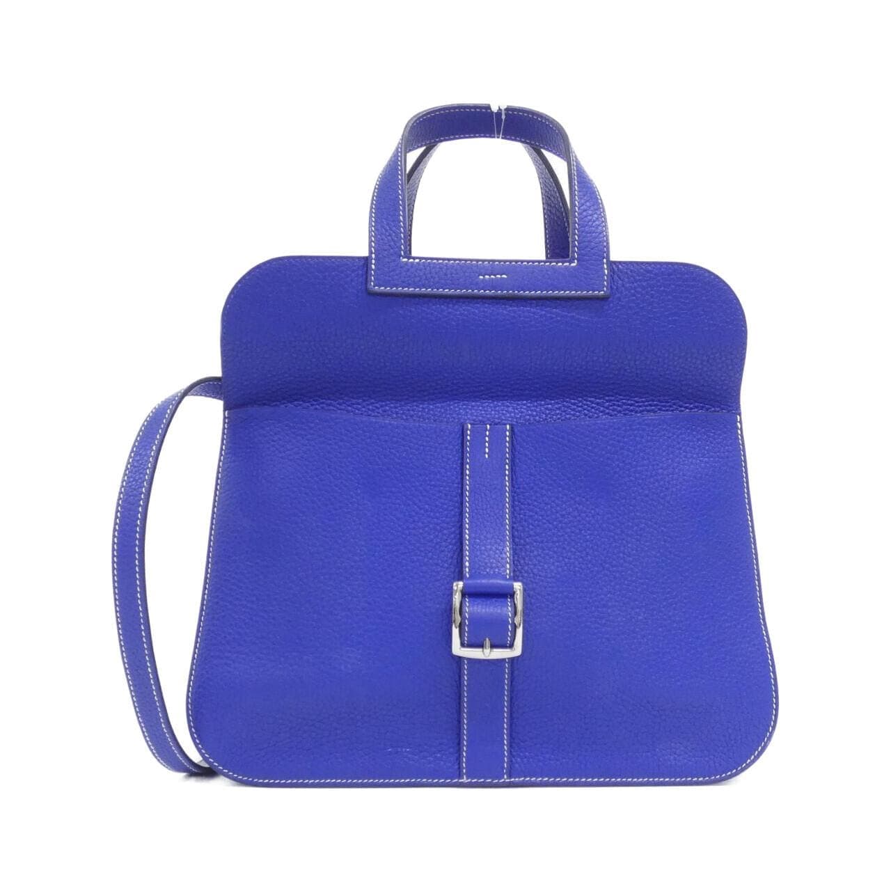 HERMES Halzan 070428CK Handbag Clemence