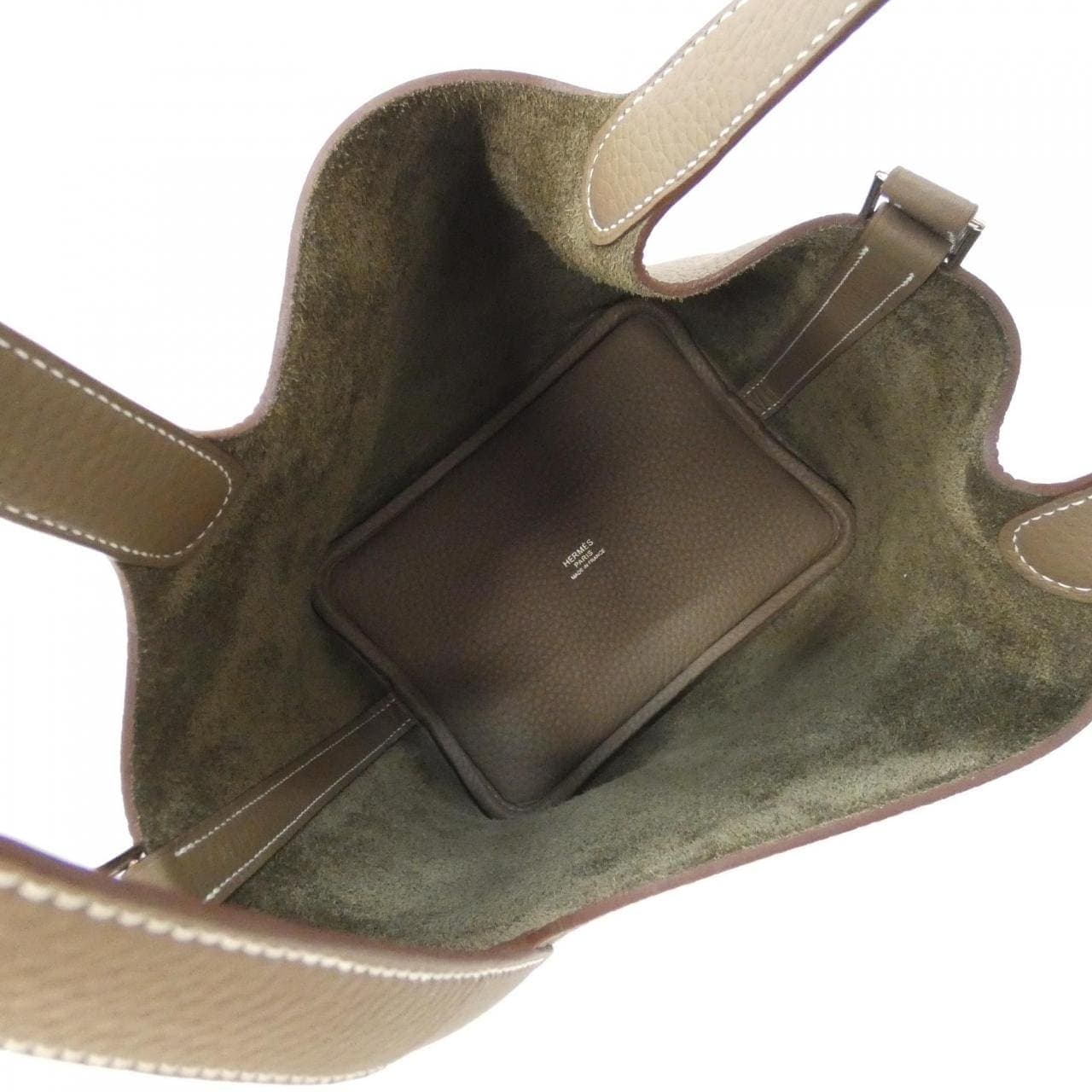HERMES Picotin 056289CK Handbag Clemence
