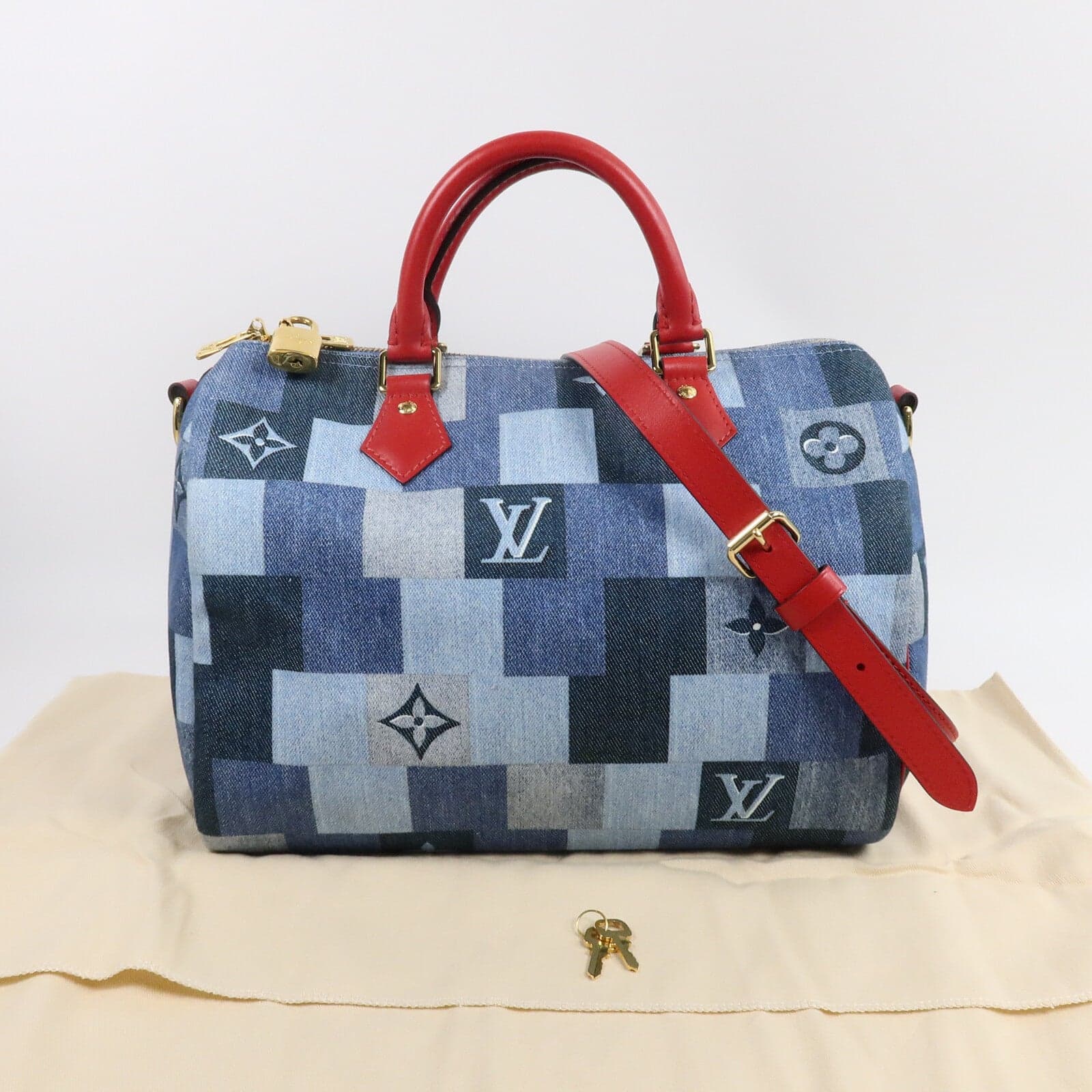 LOUIS VUITTON Speedy Bandouliere M45041 2-Way Bag Leather