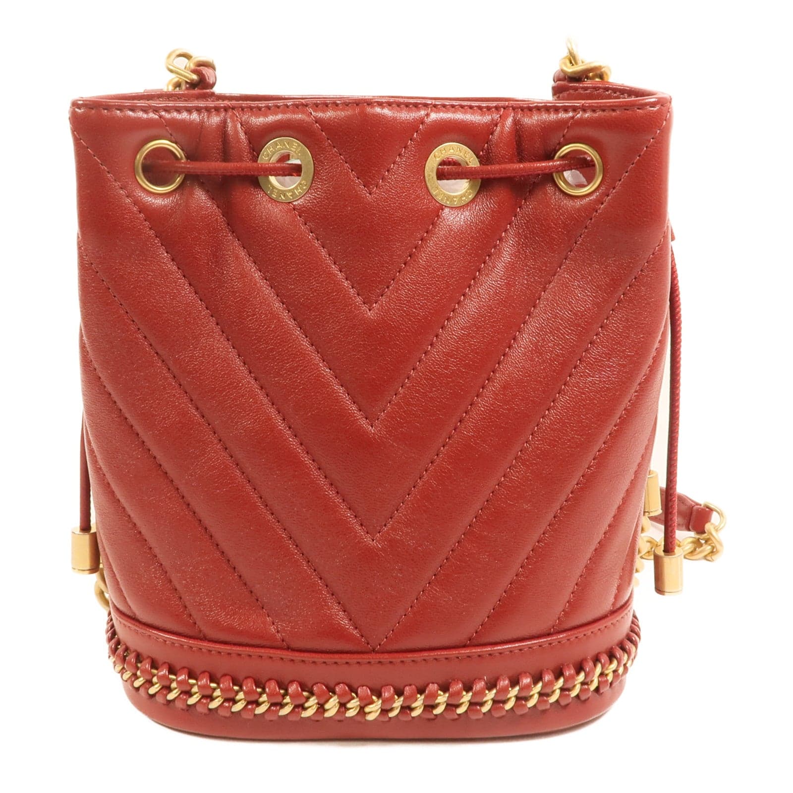 LOUIS VUITTON Bucket Shoulder Bag Calfskin