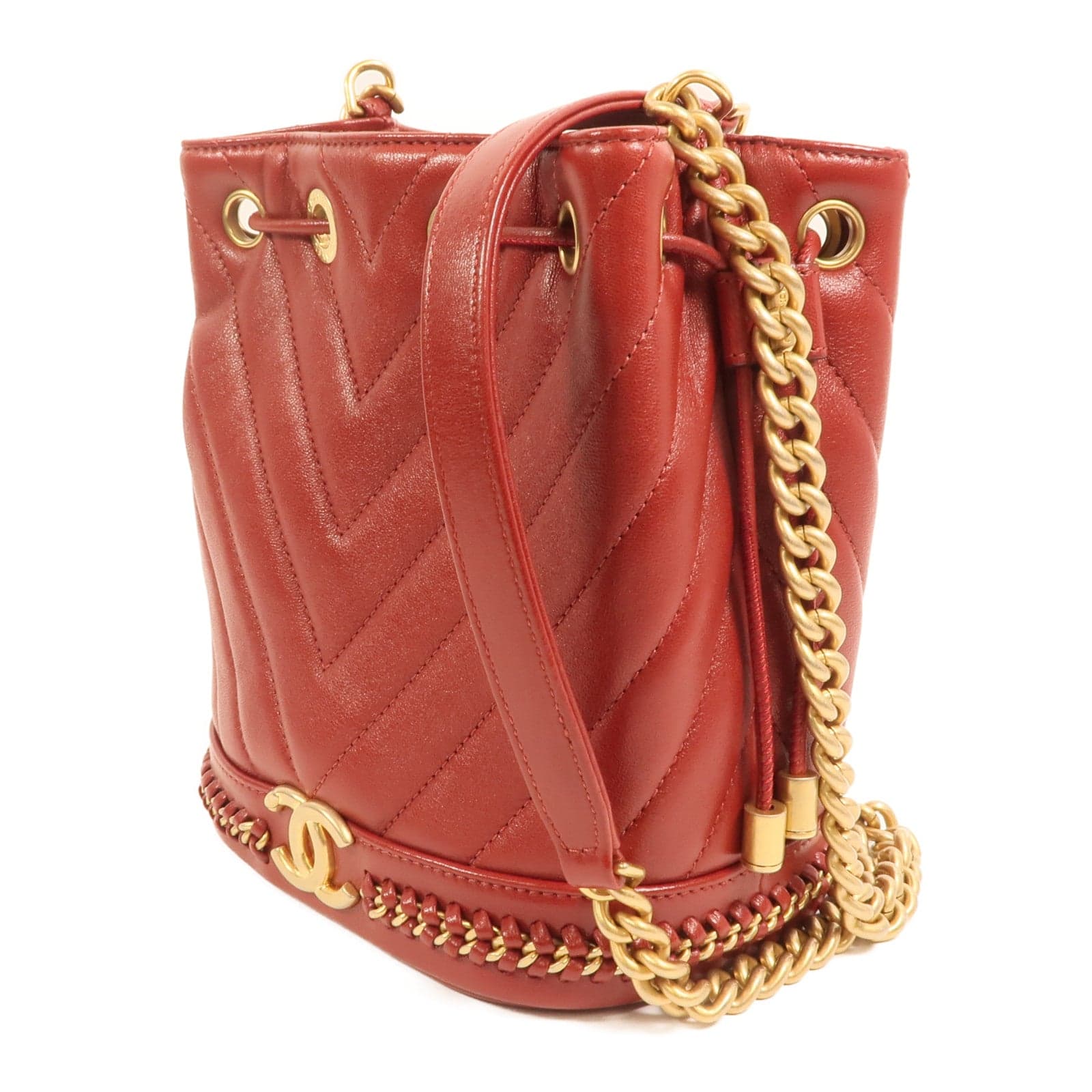 LOUIS VUITTON Bucket Shoulder Bag Calfskin