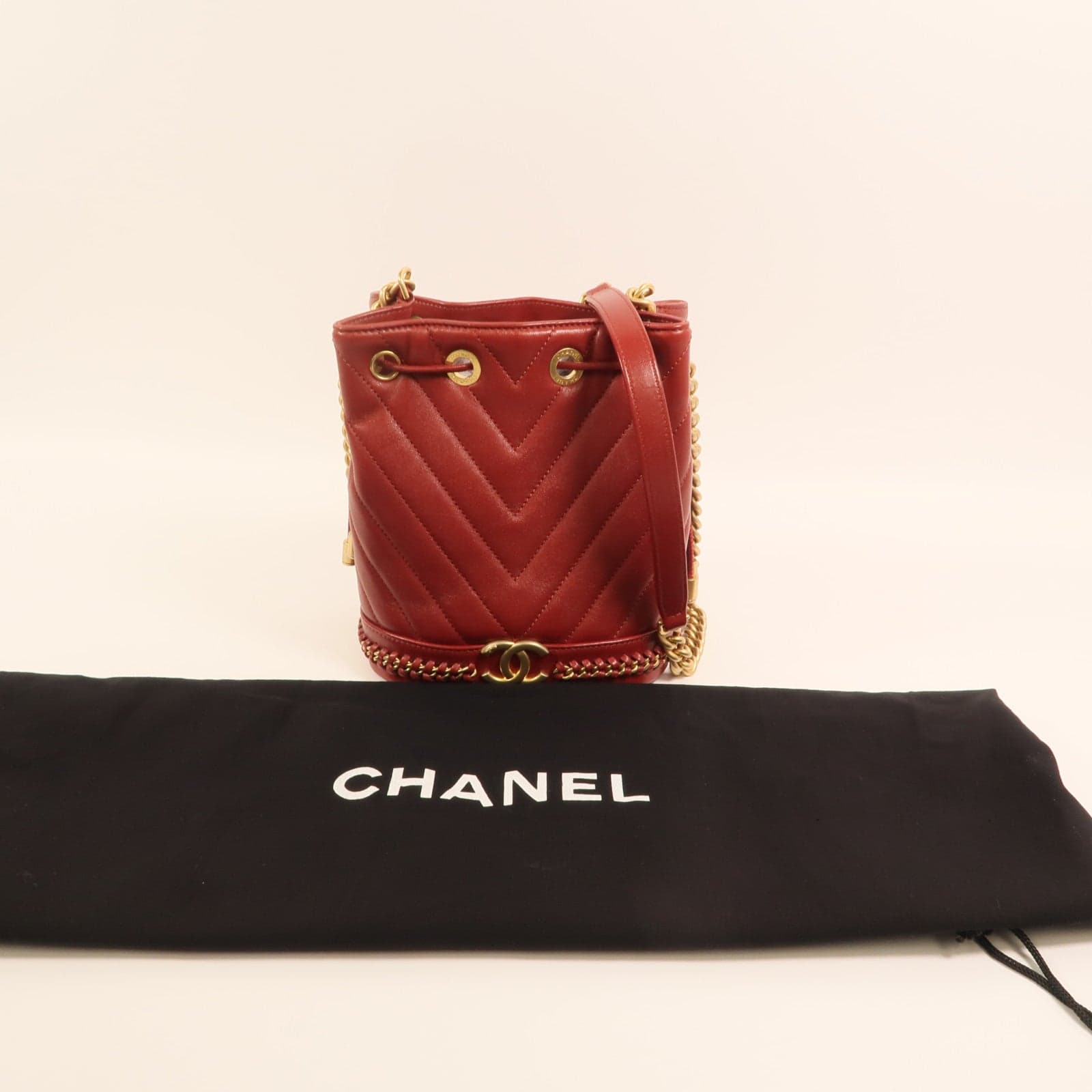 LOUIS VUITTON Bucket Shoulder Bag Calfskin