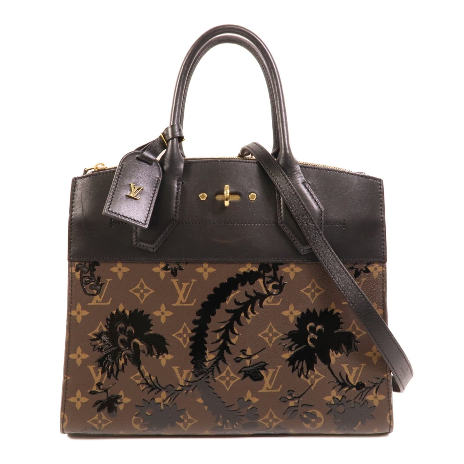 LOUIS VUITTON Steamer M43606 2-Way Bag Coated Canvas