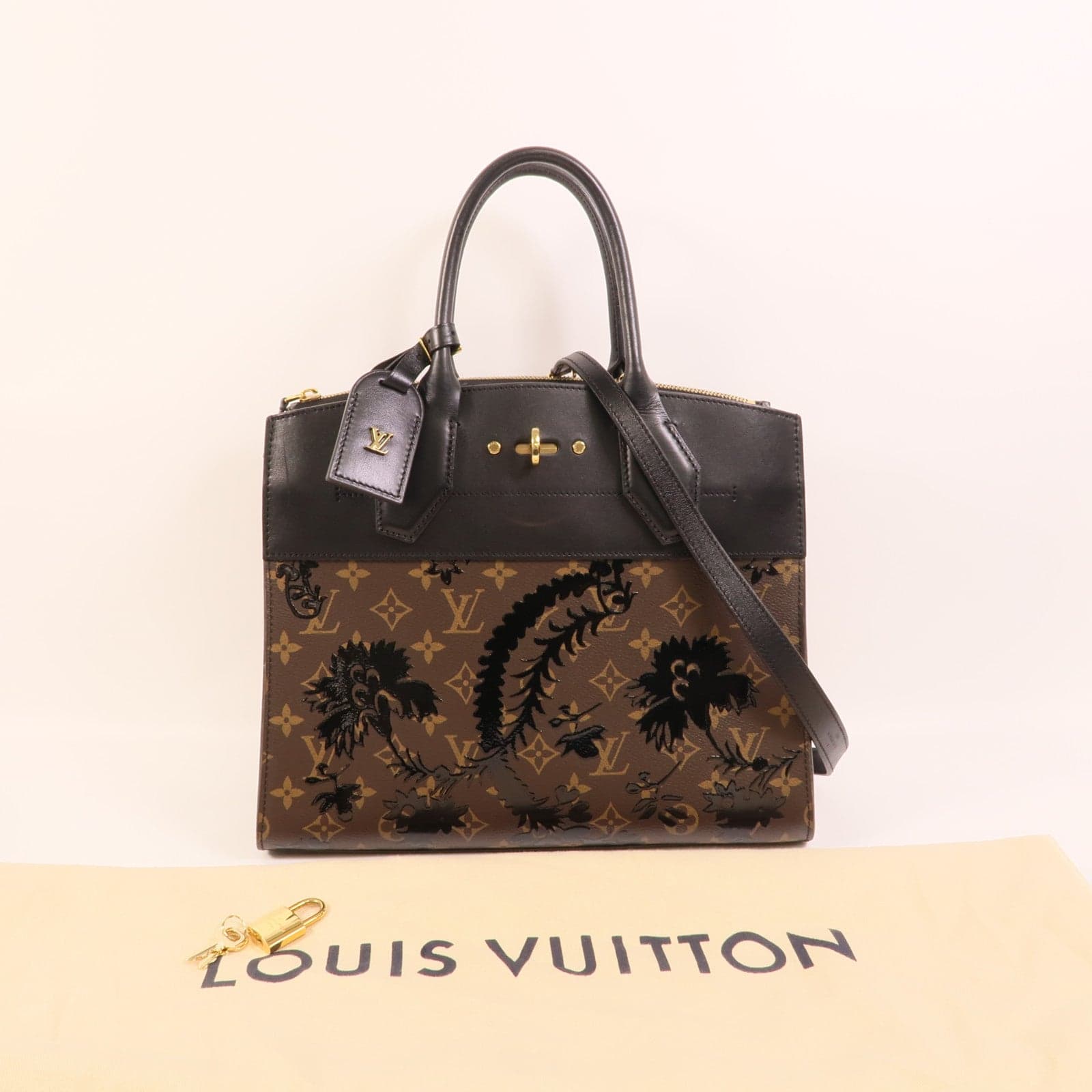 LOUIS VUITTON Steamer M43606 2-Way Bag Coated Canvas