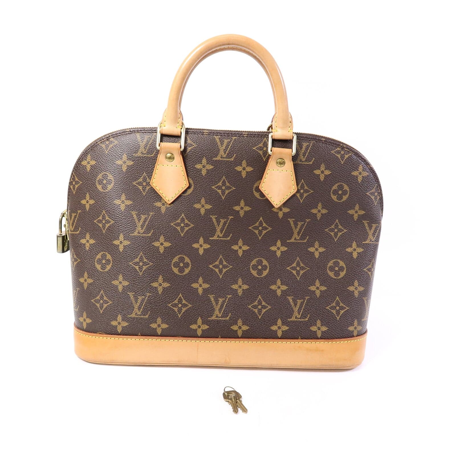 LOUIS VUITTON Alma M53151 Handbag Coated Canvas