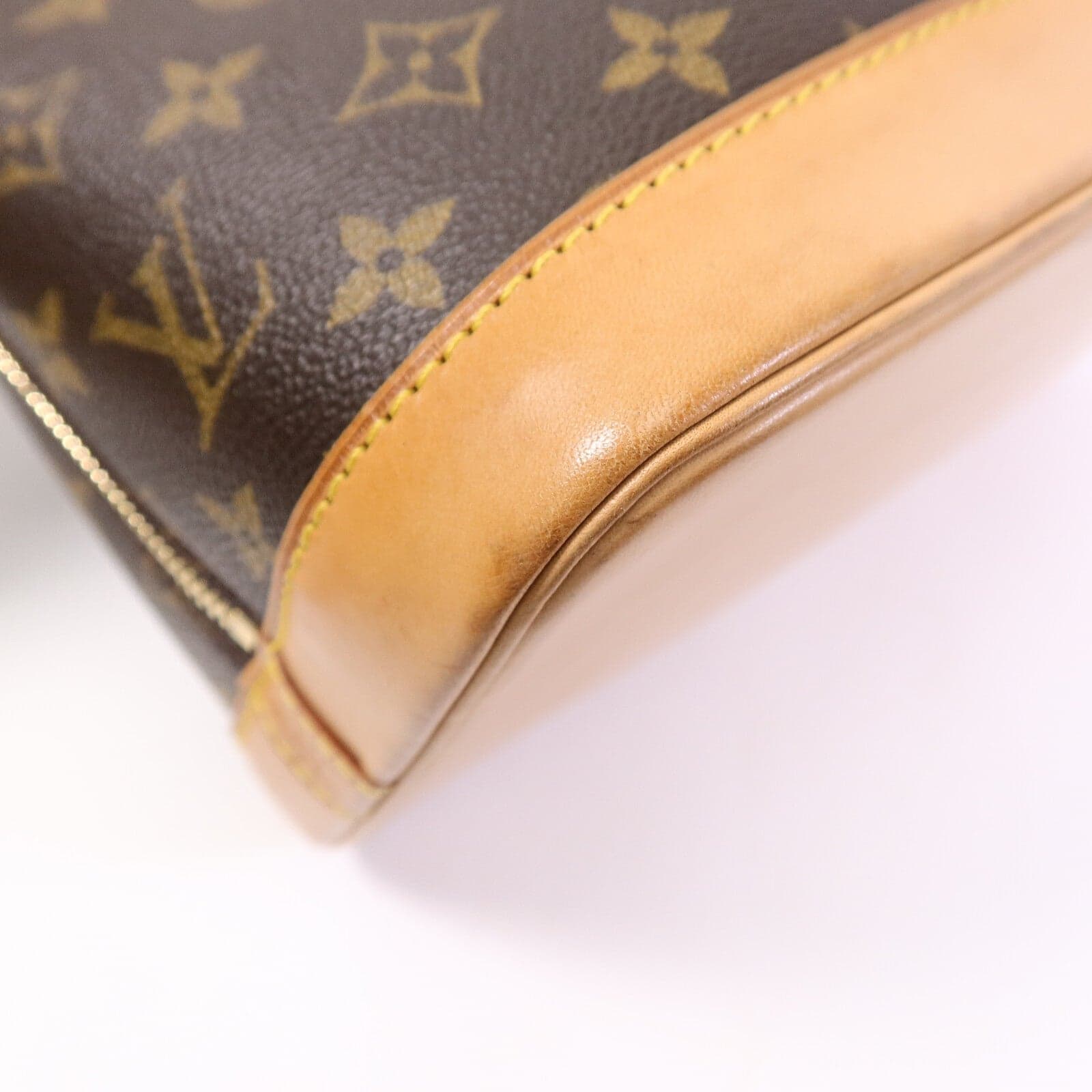 LOUIS VUITTON Alma M53151 Handbag Coated Canvas
