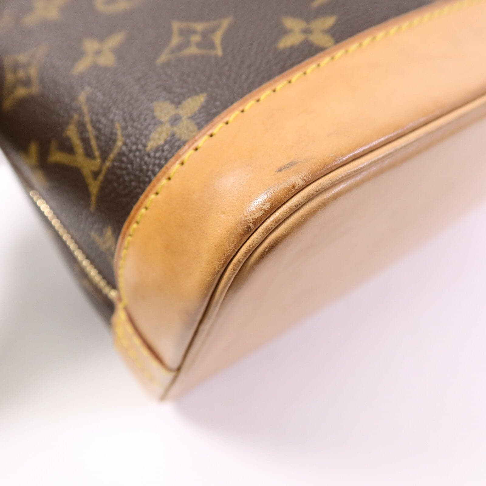 LOUIS VUITTON Alma M53151 Handbag Coated Canvas