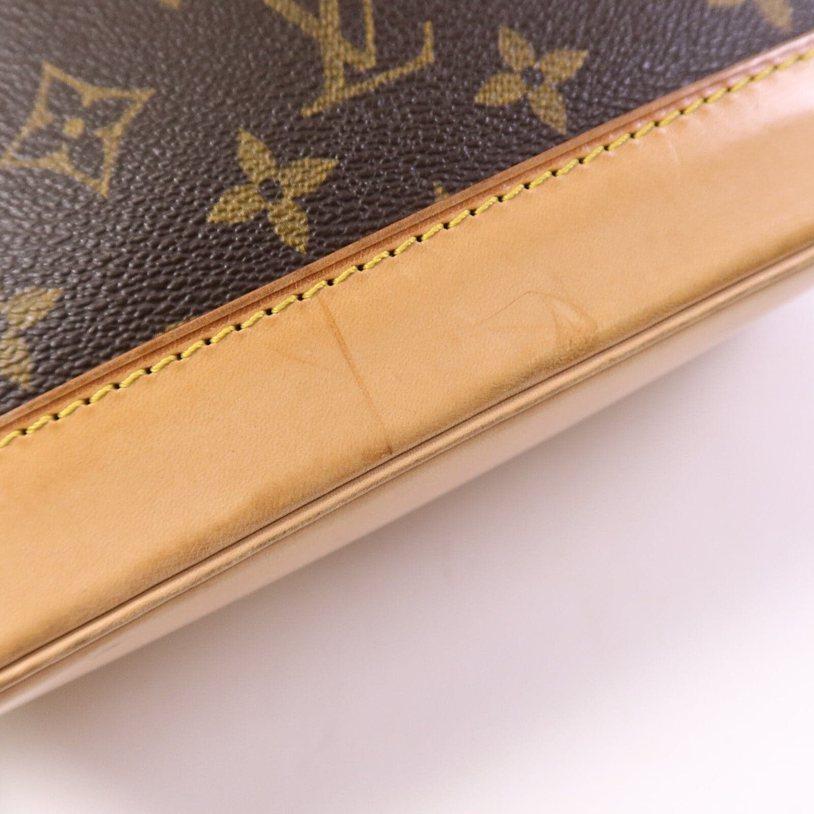 LOUIS VUITTON Alma M53151 Handbag Coated Canvas