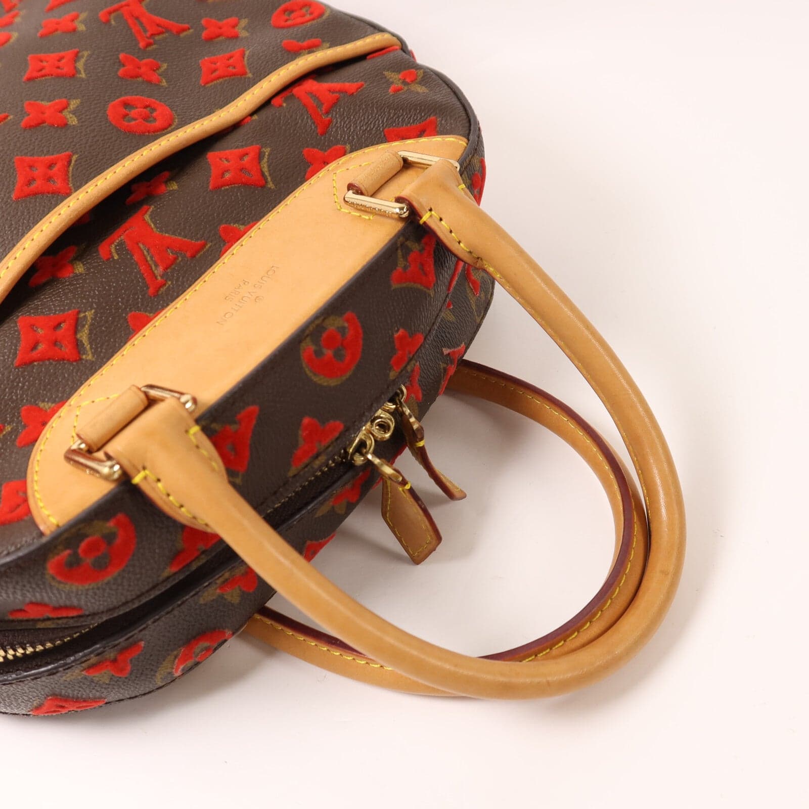 LOUIS VUITTON Deauville M40922 Handbag Coated Canvas