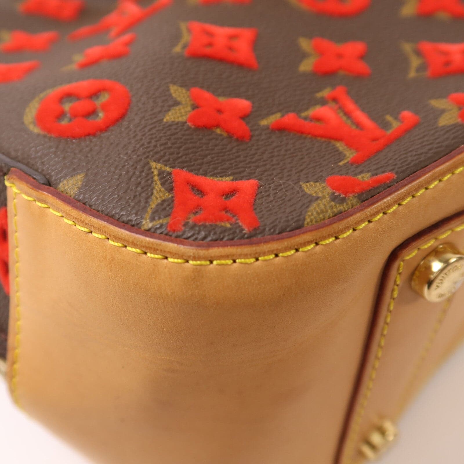 LOUIS VUITTON Deauville M40922 Handbag Coated Canvas