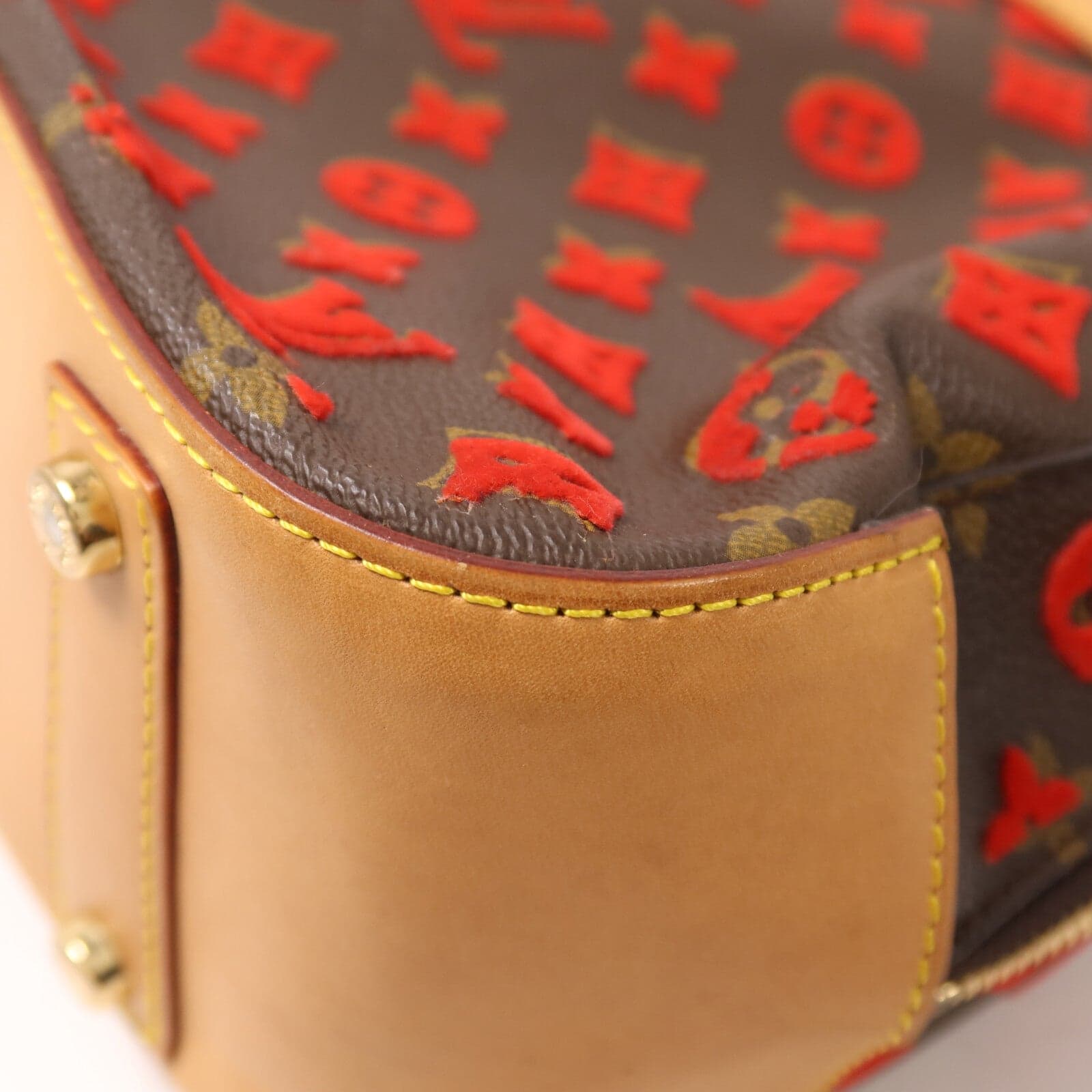 LOUIS VUITTON Deauville M40922 Handbag Coated Canvas