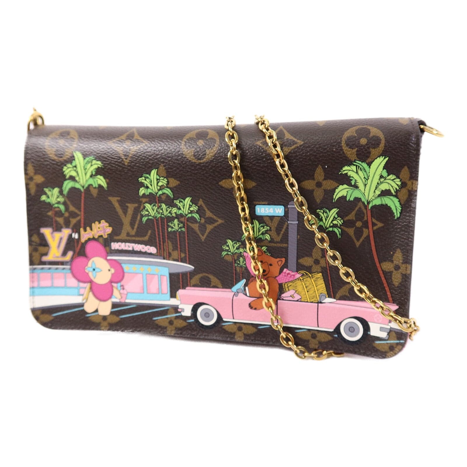 LOUIS VUITTON Felicie M80859 Shoulder Bag Coated Canvas