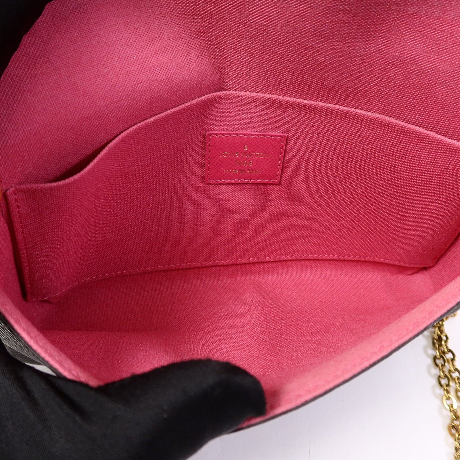 LOUIS VUITTON Felicie M80859 Shoulder Bag Coated Canvas