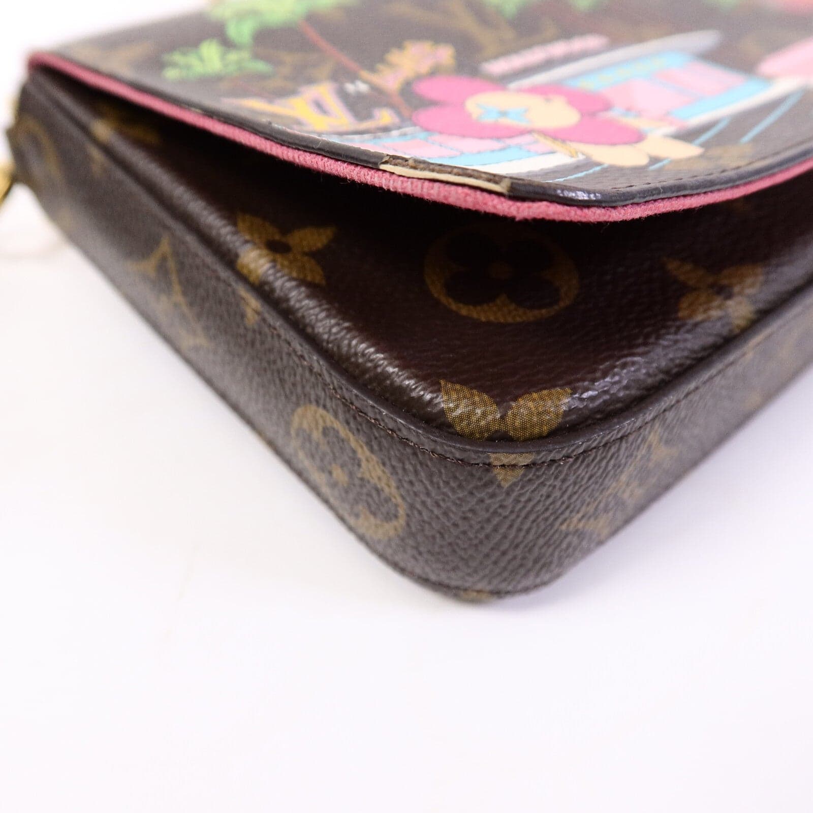 LOUIS VUITTON Felicie M80859 Shoulder Bag Coated Canvas
