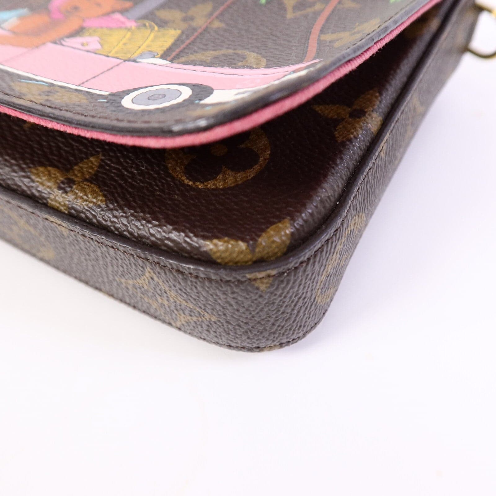 LOUIS VUITTON Felicie M80859 Shoulder Bag Coated Canvas
