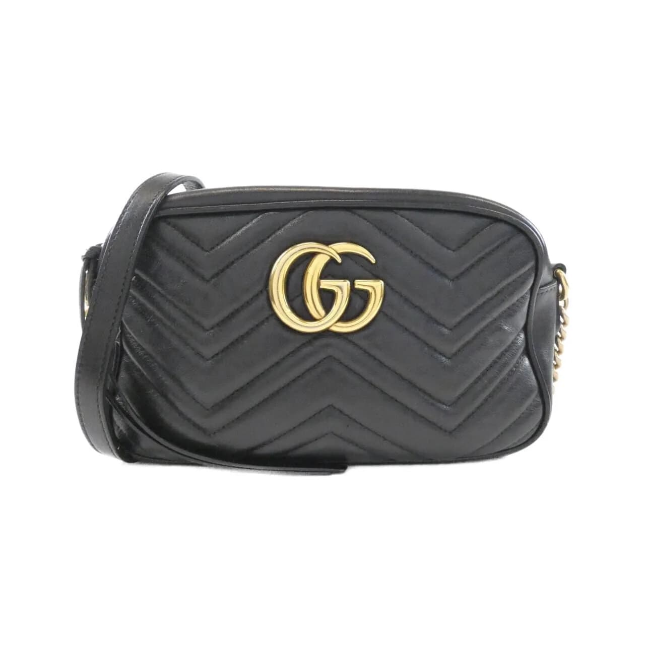 GUCCI GG Marmont 447632 DTD1T Shoulder Leather