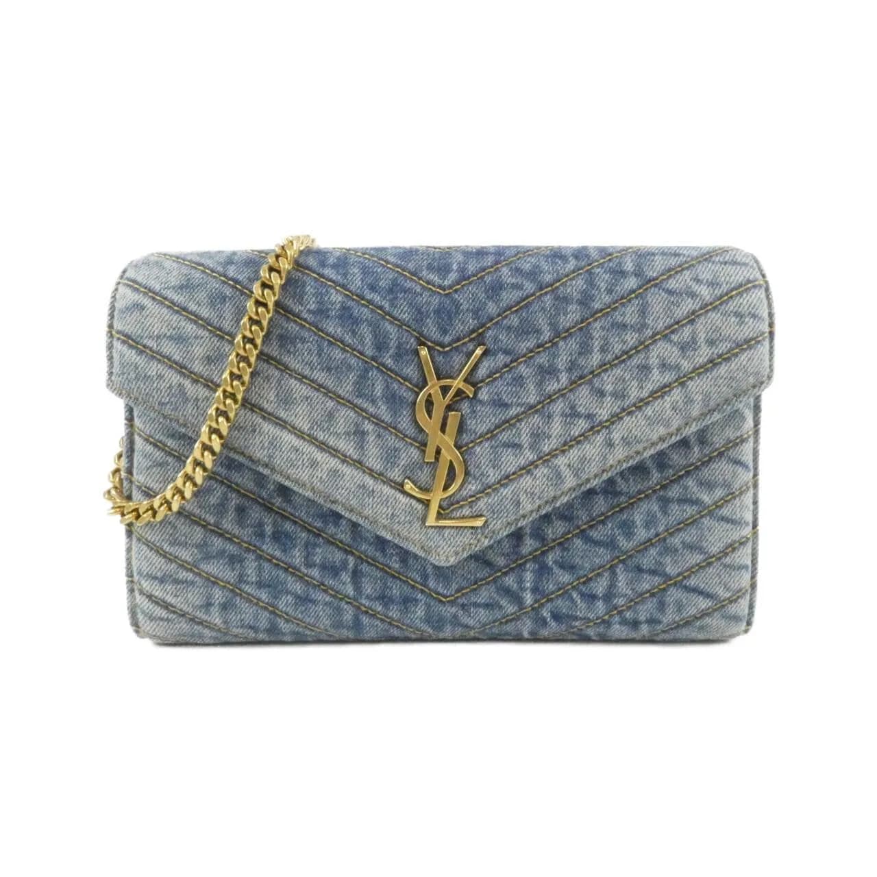 SAINT LAURENT 377828 Wallet Denim
