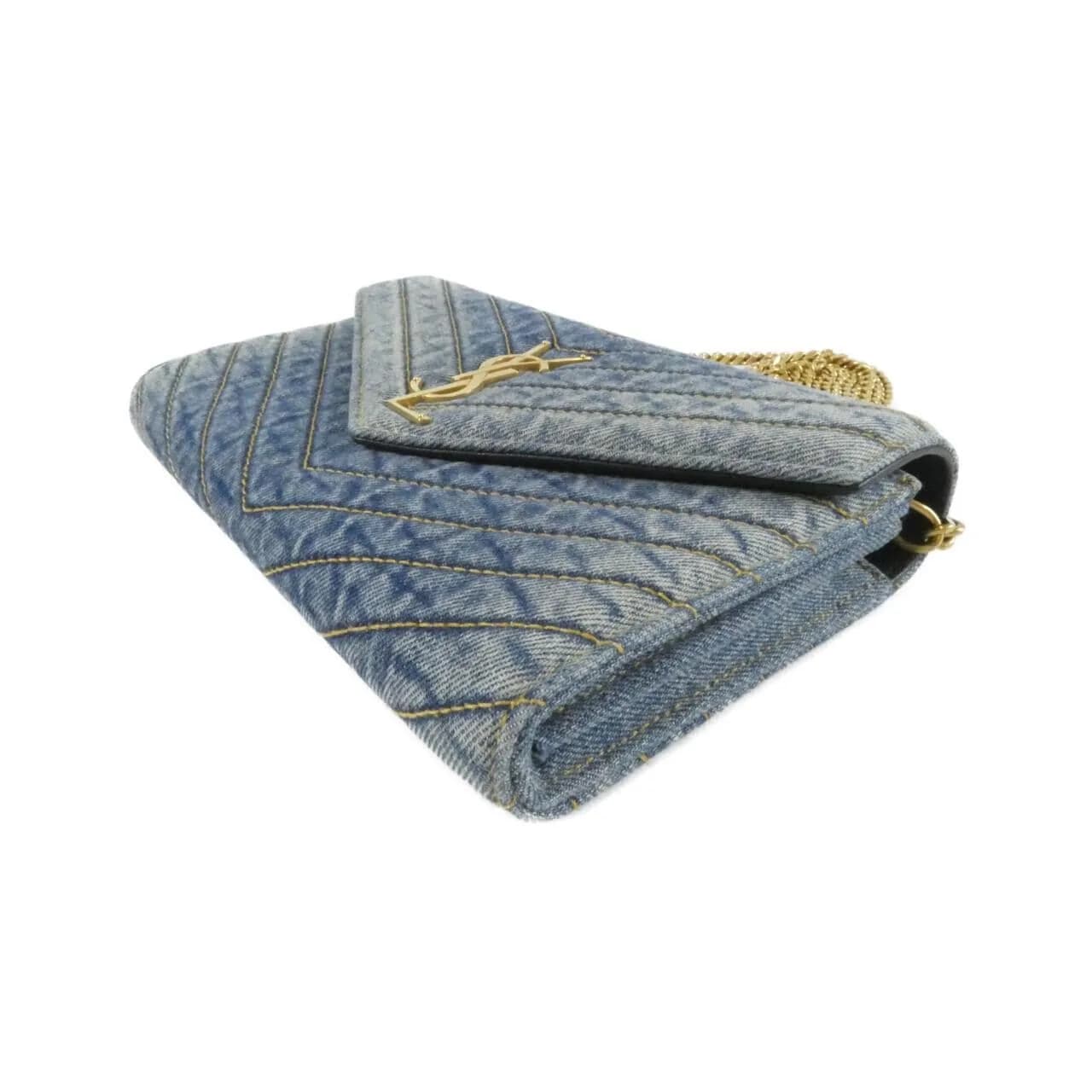 SAINT LAURENT 377828 Wallet Denim
