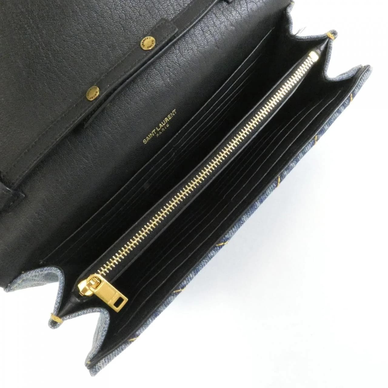 SAINT LAURENT 377828 Wallet Denim