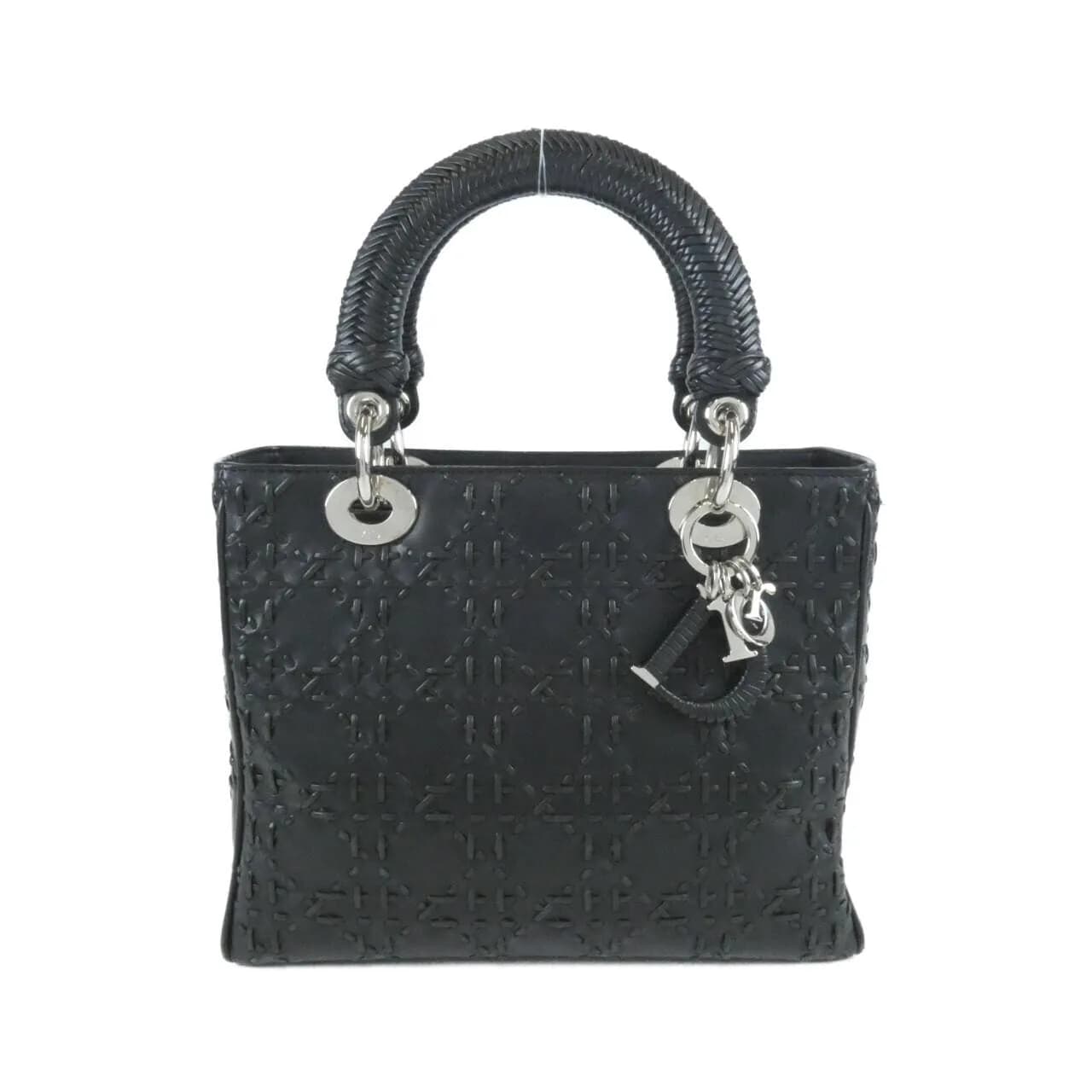 DIOR Lady Dior Handbag Leather
