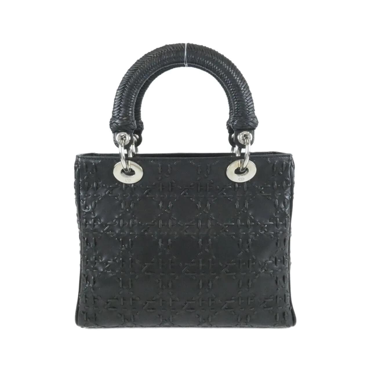 DIOR Lady Dior Handbag Leather
