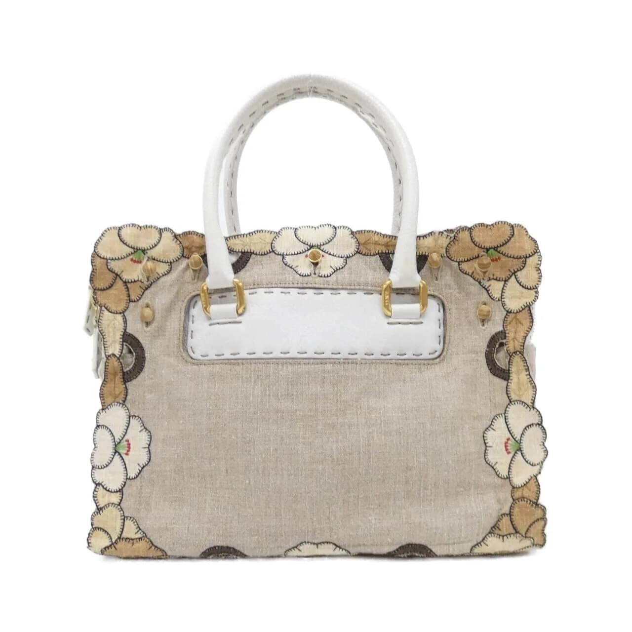 FENDI Peekaboo 8BN216 DHV+8BN219 DLF Handbag Canvas