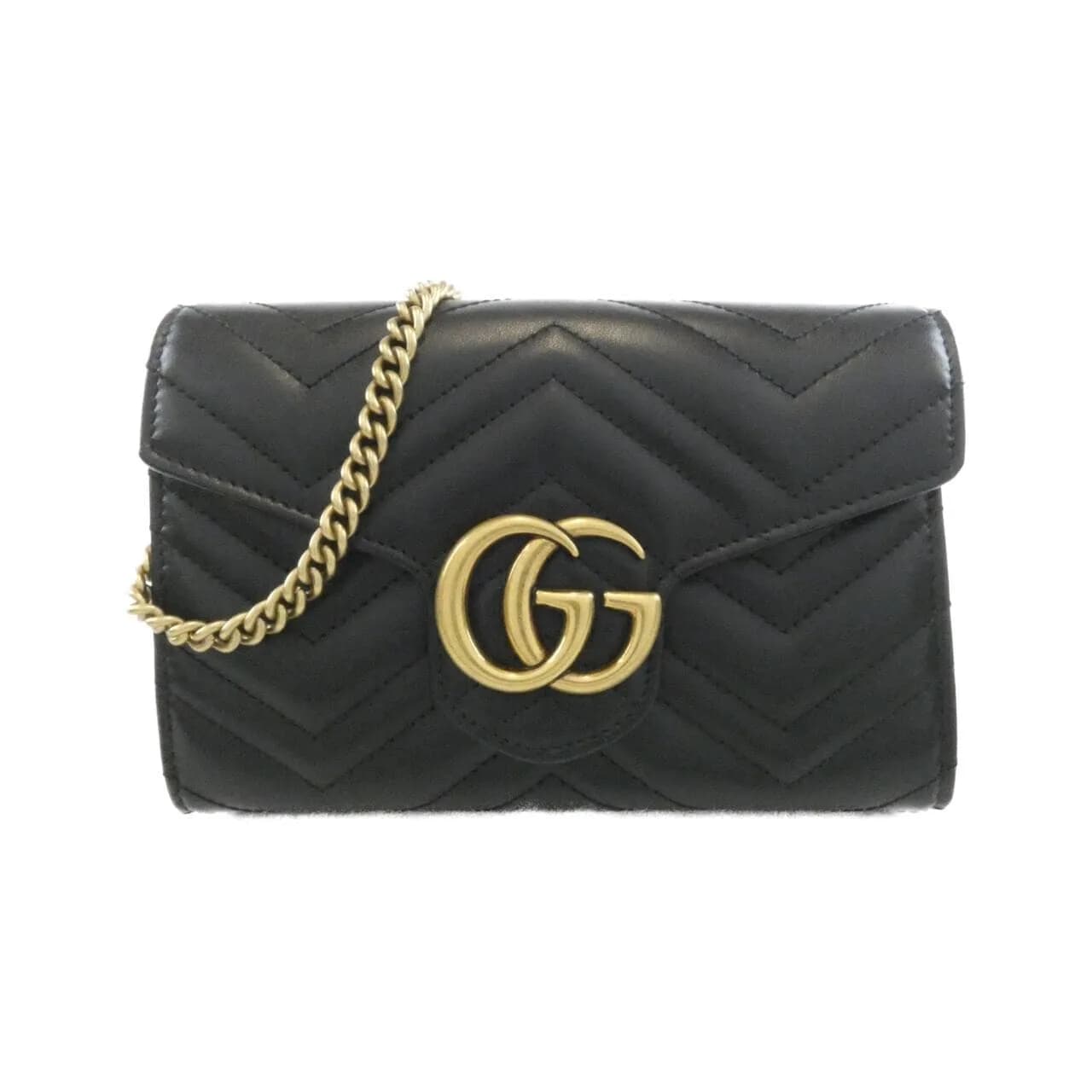 GUCCI GG Marmont 474575 DTD1T Shoulder Leather