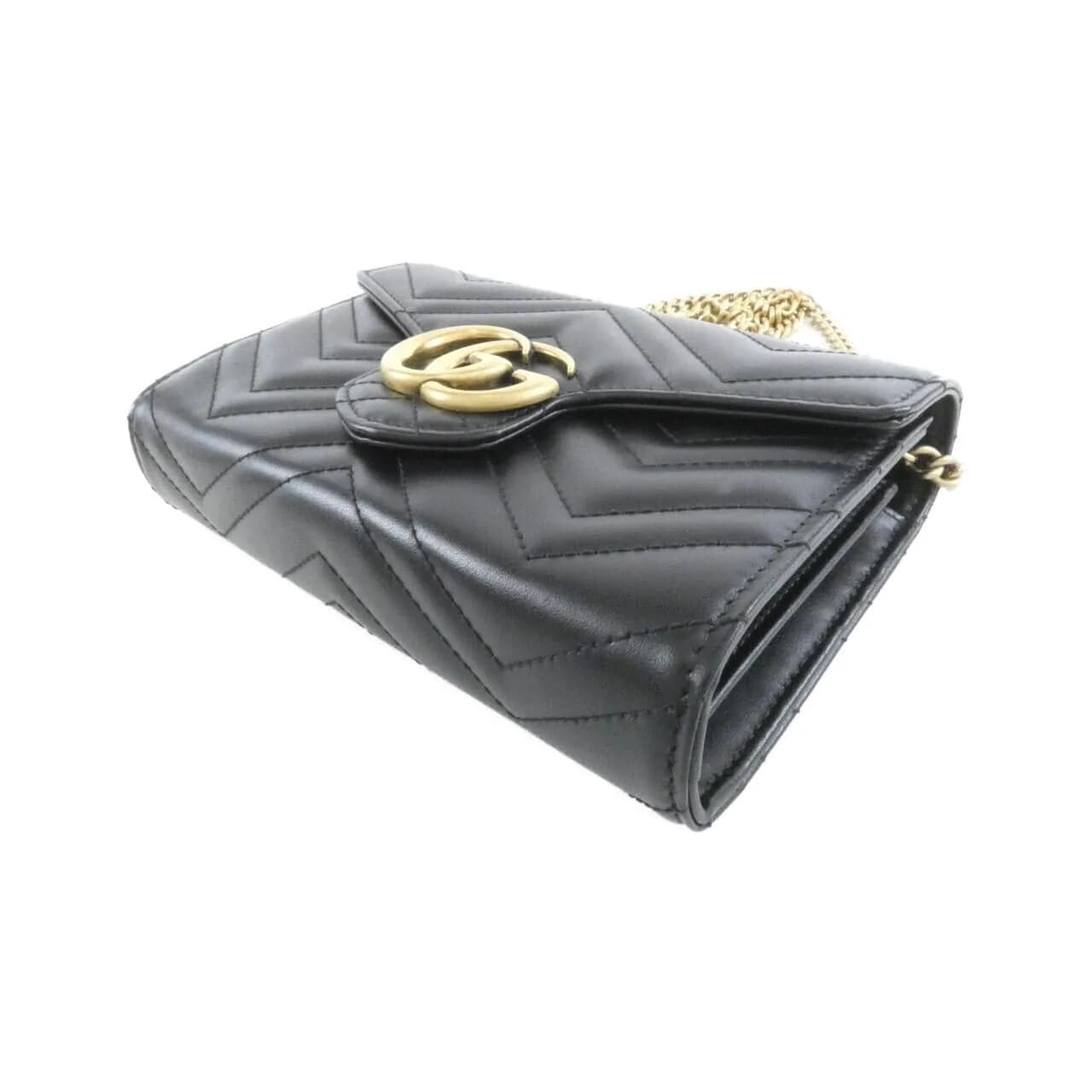 GUCCI GG Marmont 474575 DTD1T Shoulder Leather