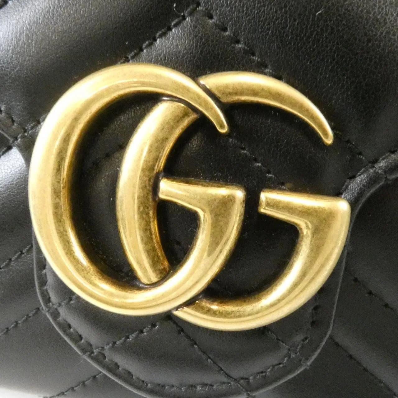 GUCCI GG Marmont 474575 DTD1T Shoulder Leather