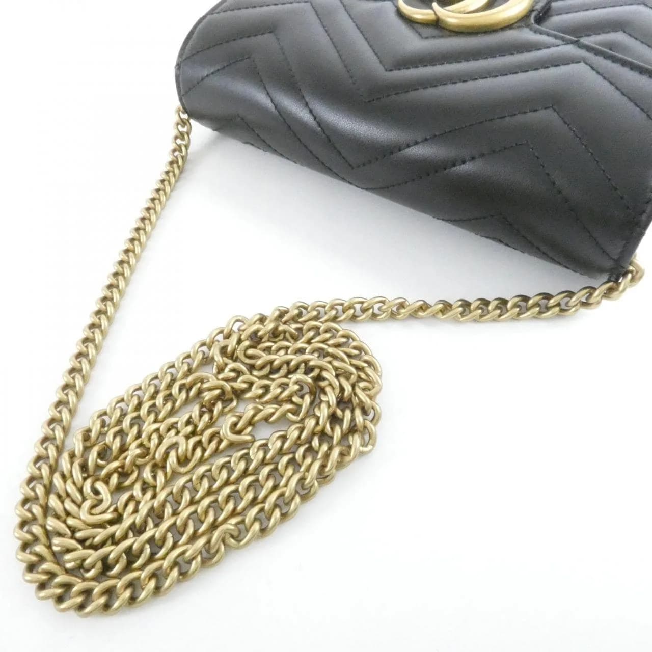 GUCCI GG Marmont 474575 DTD1T Shoulder Leather