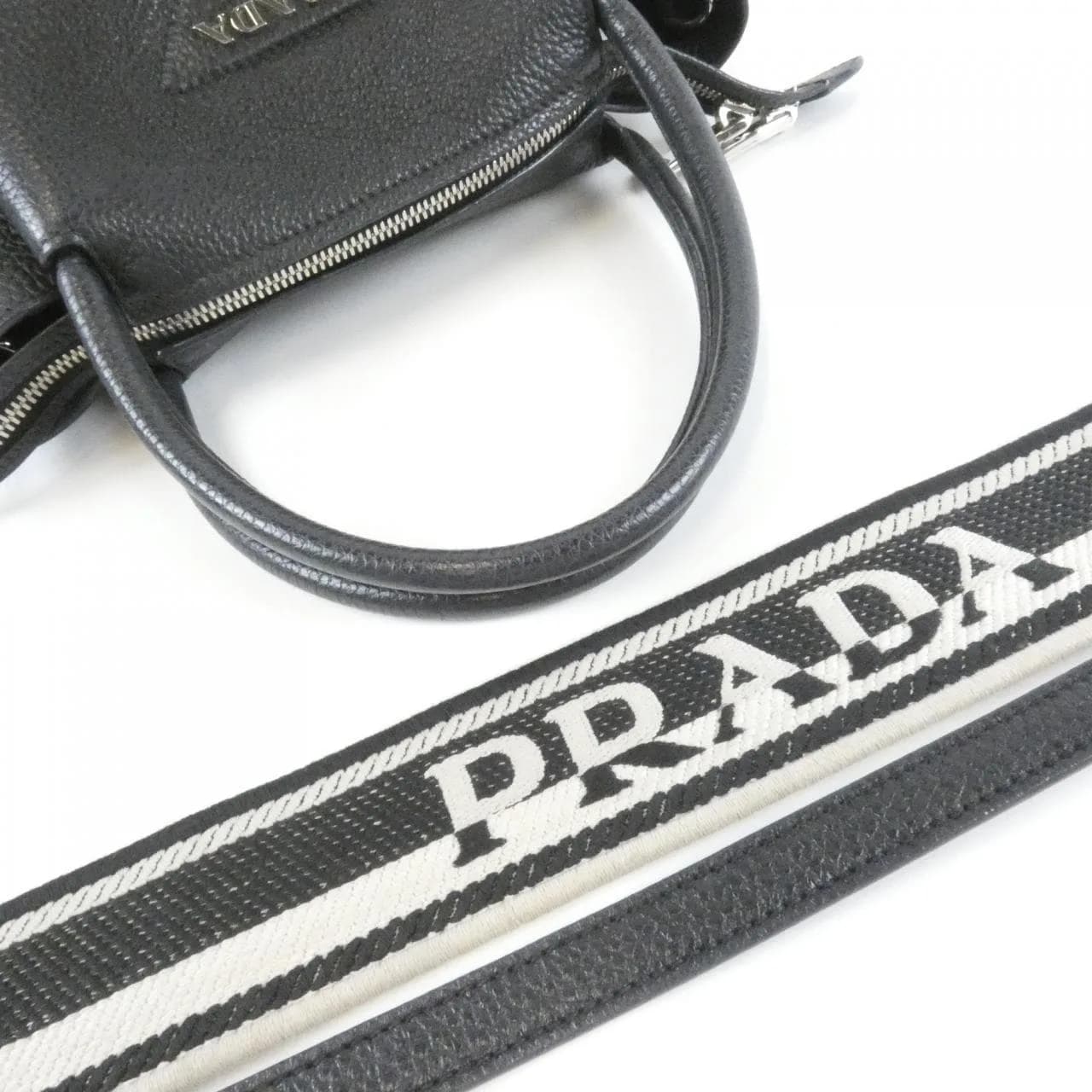 PRADA 1BC145 Handbag Leather