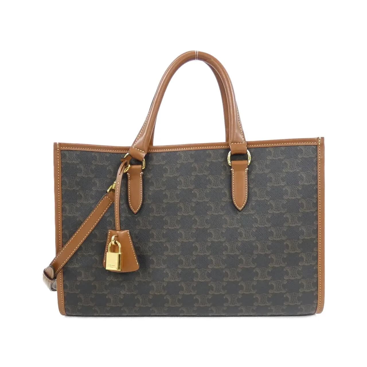 CELINE Cabas 199742BZJ Handbag Canvas