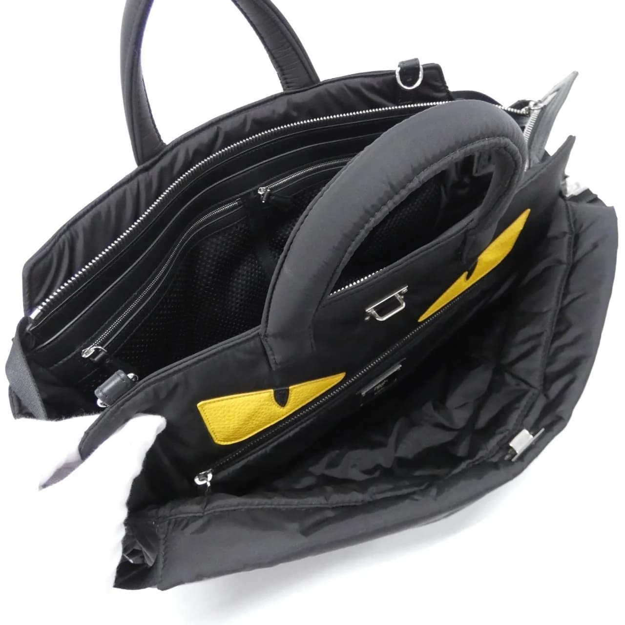 FENDI Peekaboo 7VA501 AD1D Handbag Nylon