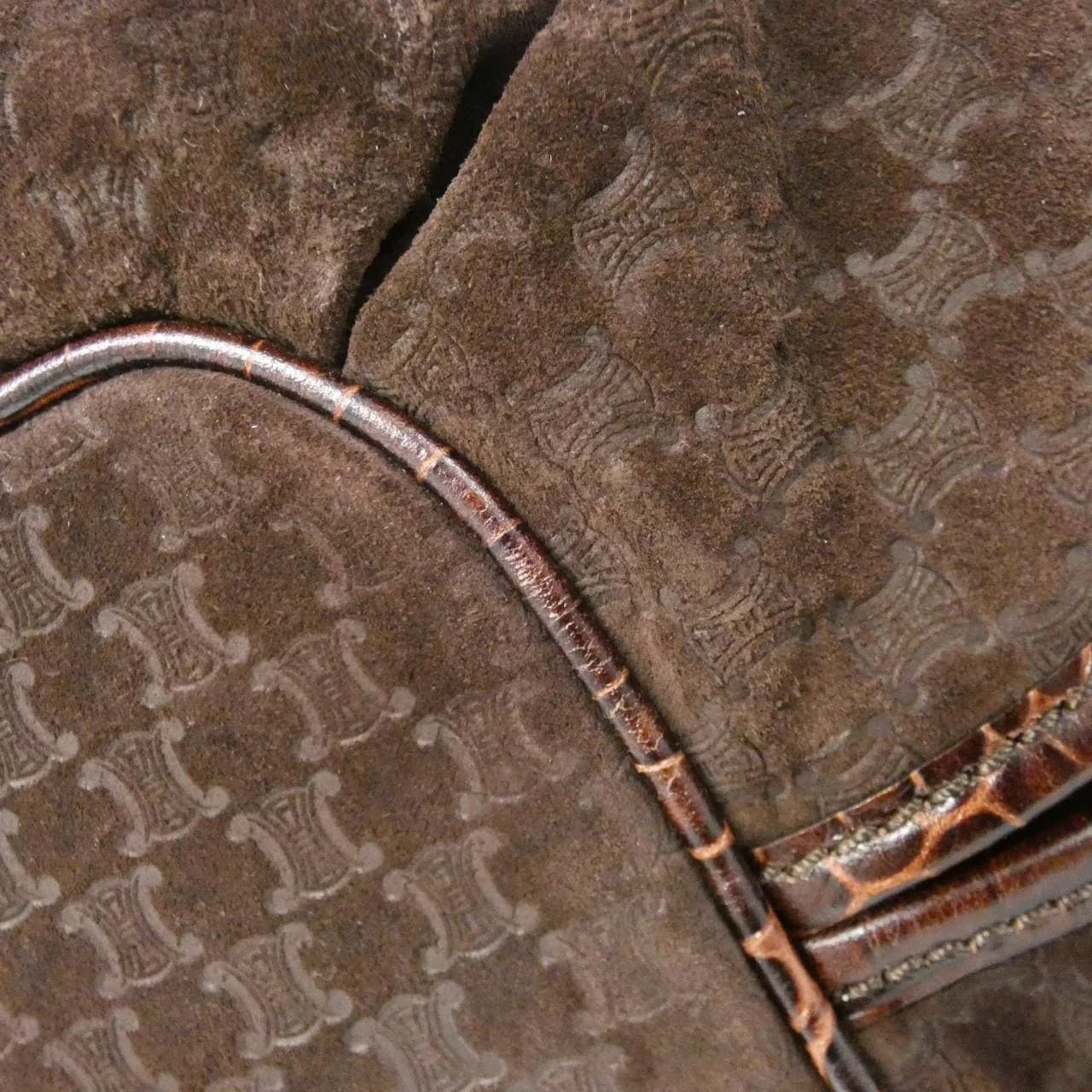 CELINE Shoulder Leather