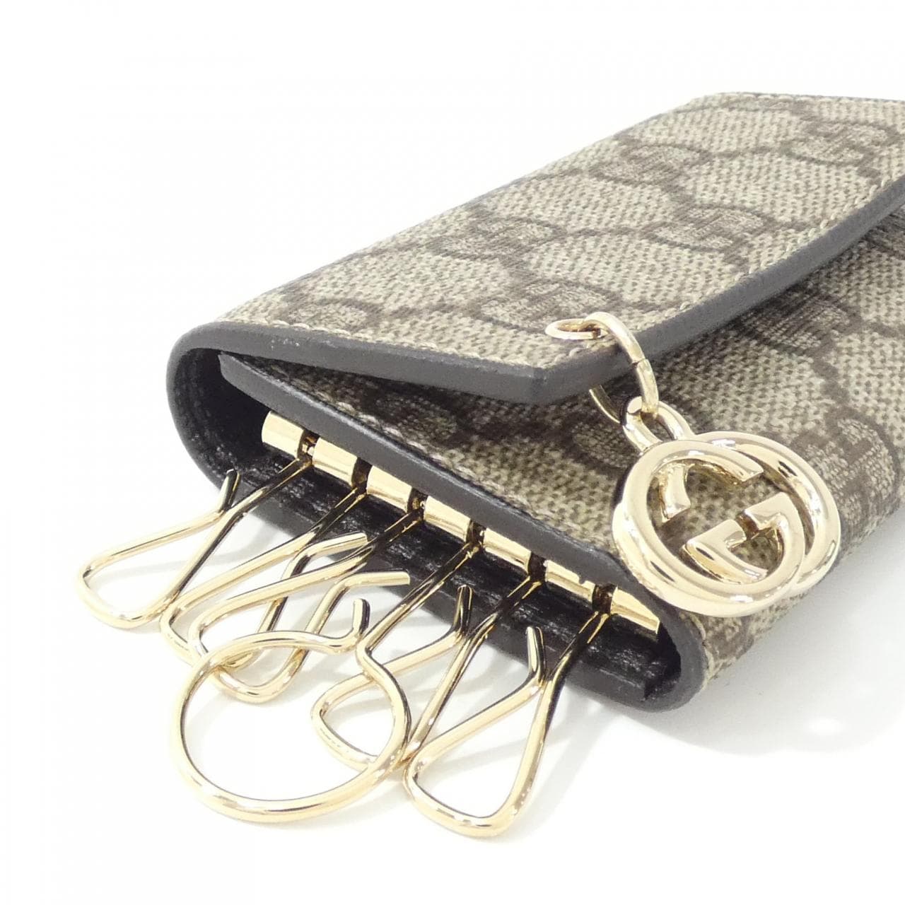 GUCCI 212111 KGDDG Key Case Canvas