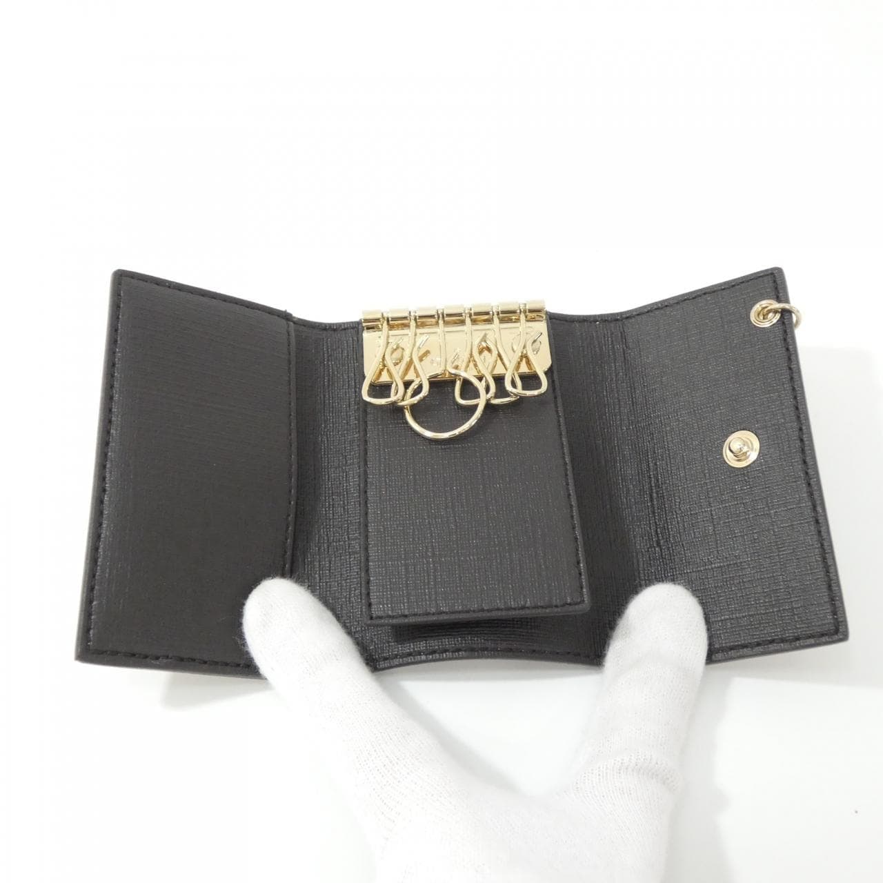 GUCCI 212111 KGDDG Key Case Canvas