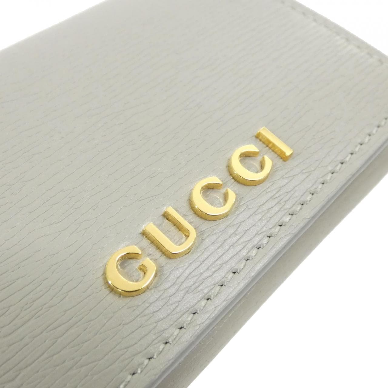 GUCCI 790101 0OP0N Card Case Leather