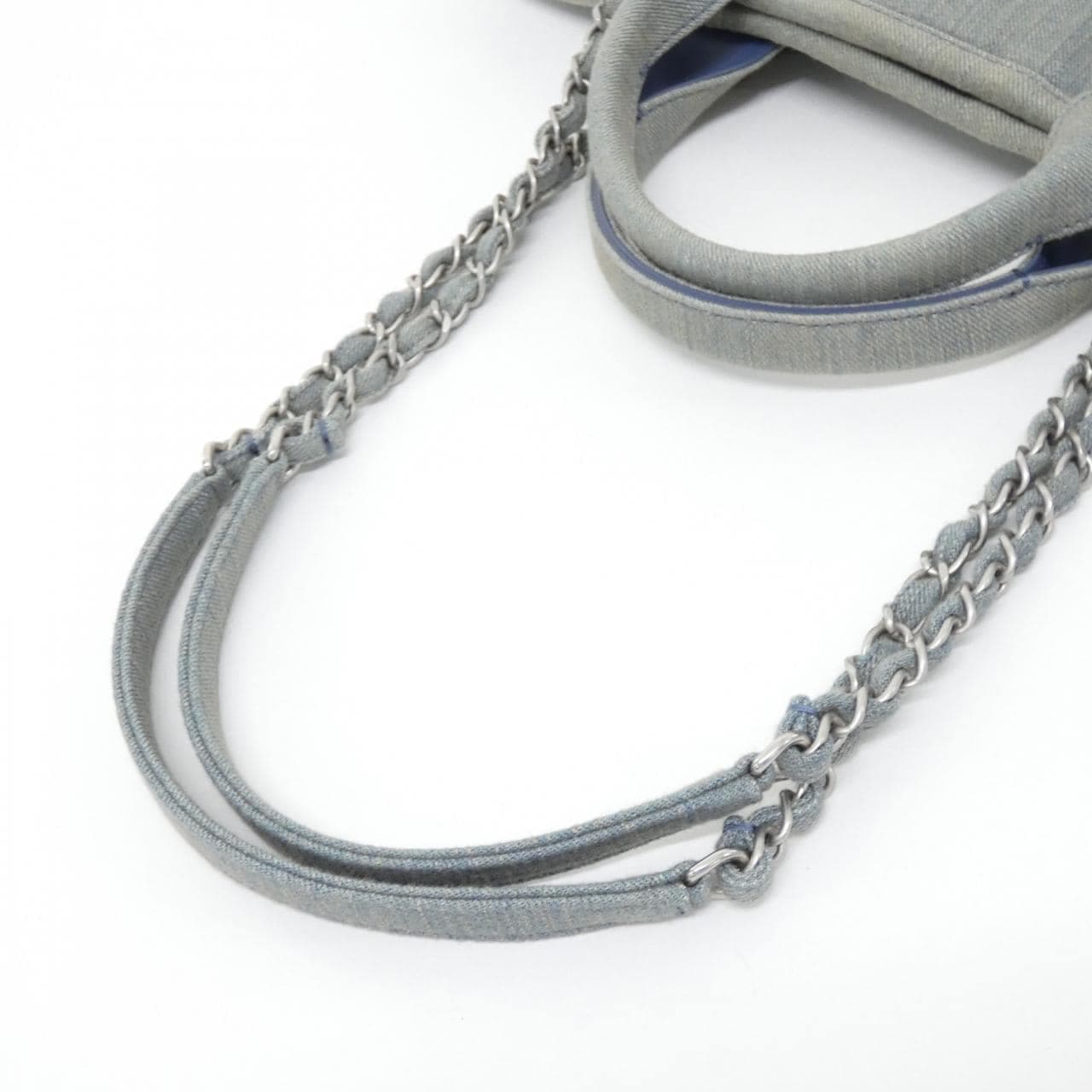 CHANEL Deauville AS3351 Handbag Denim