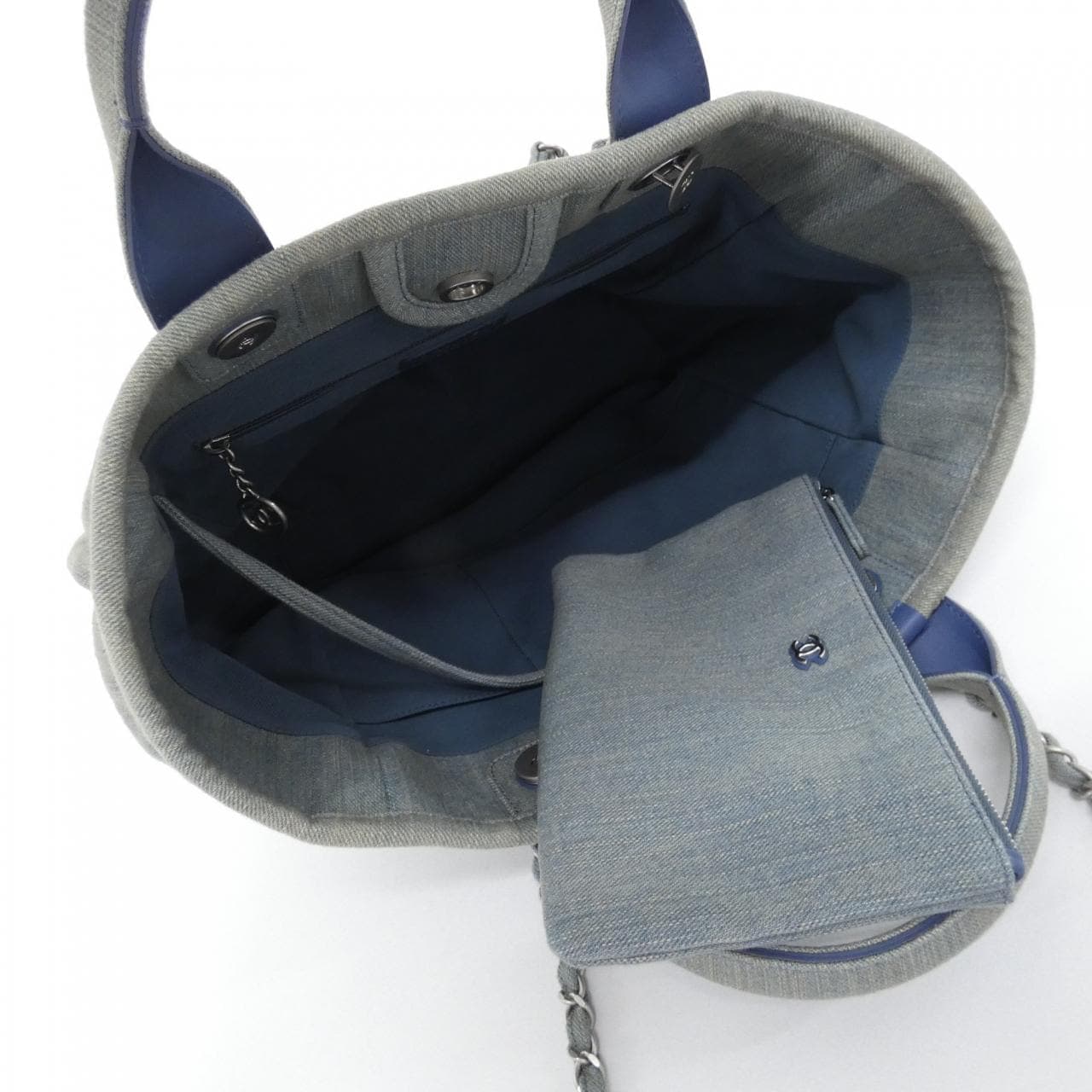 CHANEL Deauville AS3351 Handbag Denim