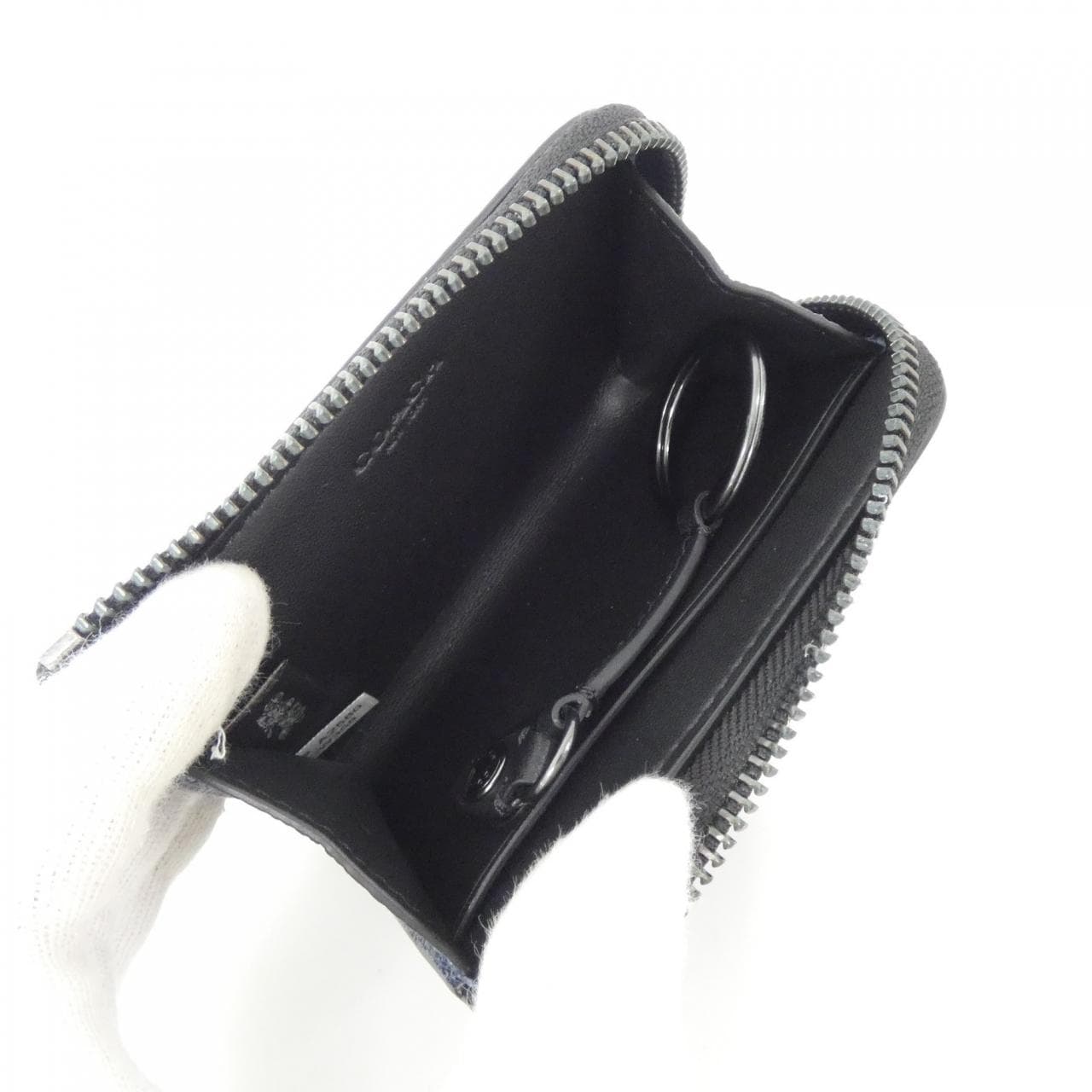 COACH CW358 Coin Case Leather