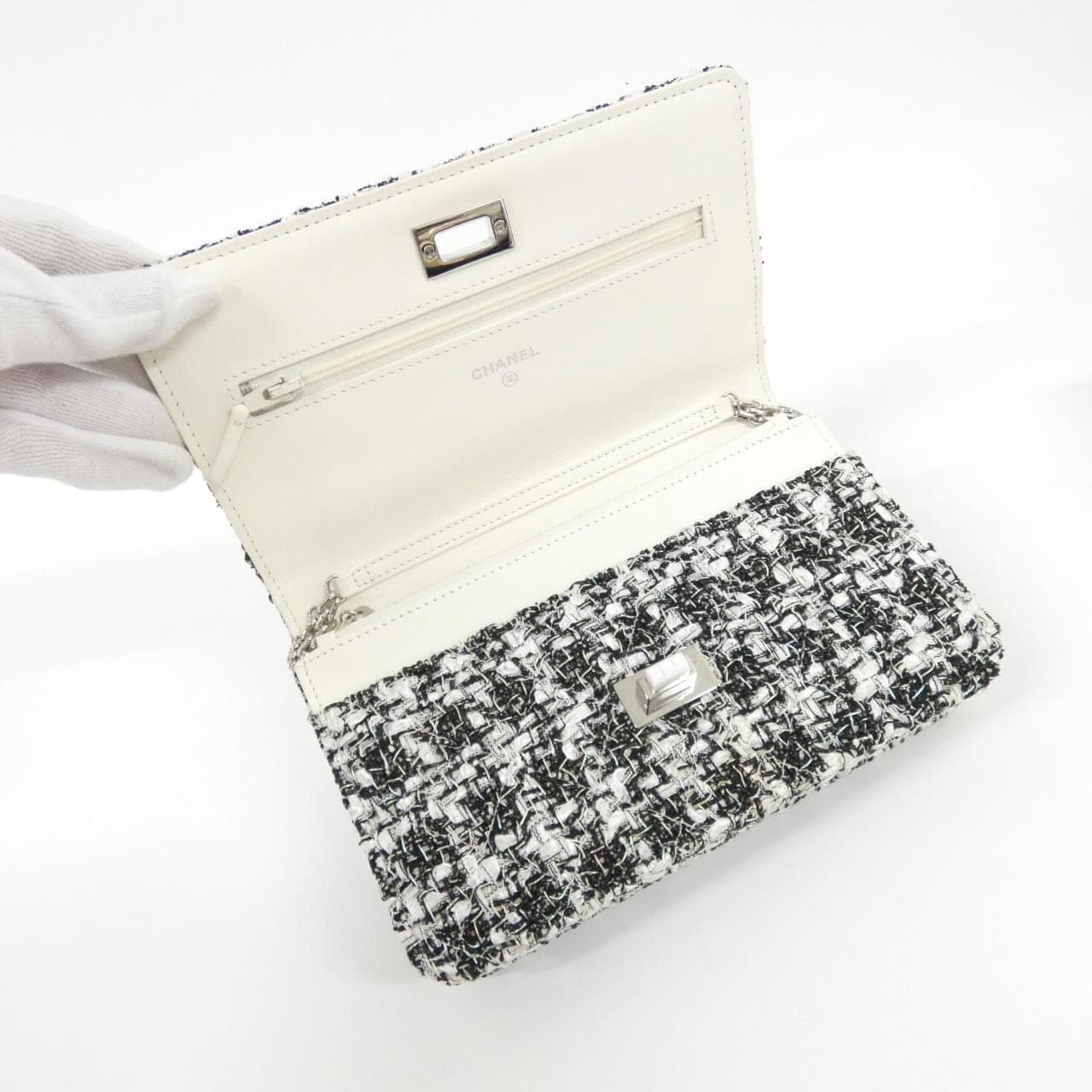 CHANEL 70328 Wallet Tweed