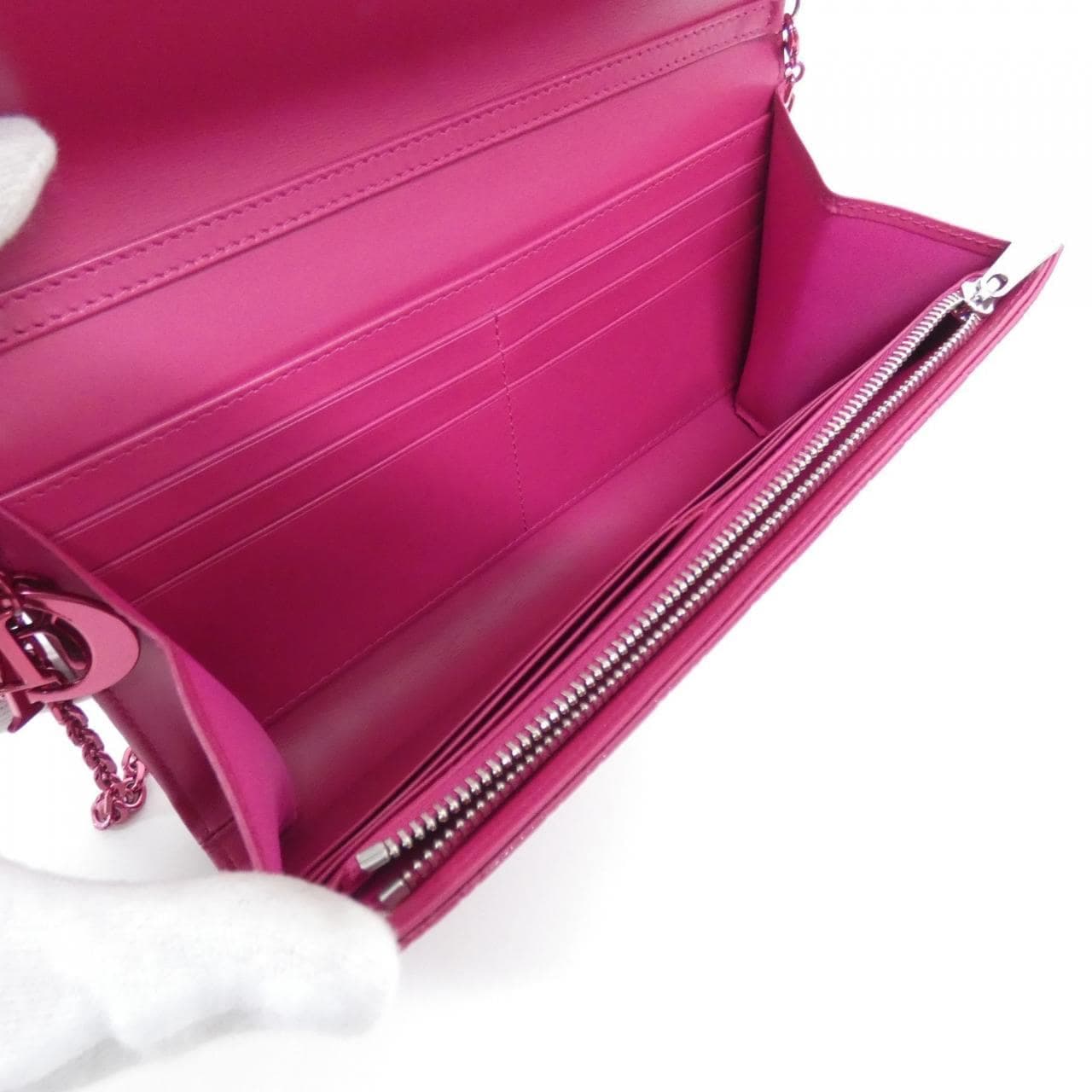 DIOR Lady Dior S0646PVCB Wallet Patent Leather