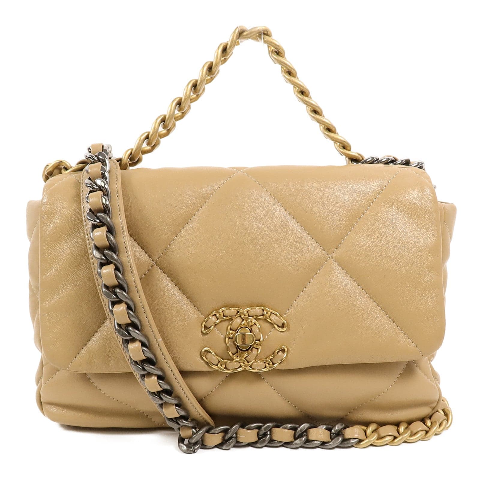 LOUIS VUITTON 2-Way Bag Lambskin
